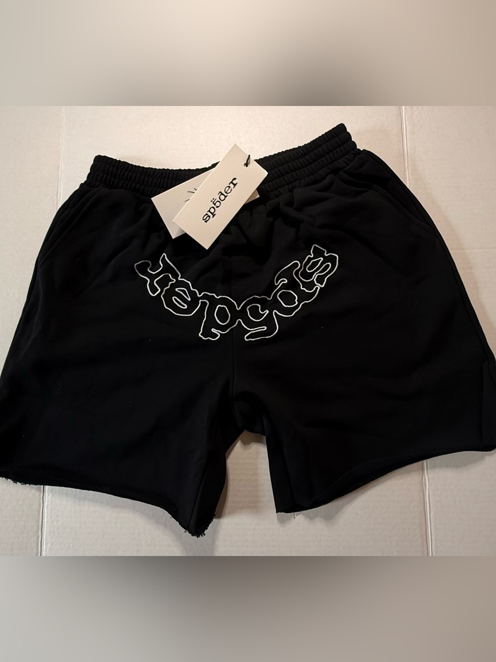 Spider Black Shorts